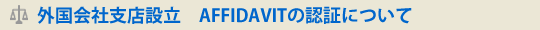 OЎxXݗ@AFFIDAVIT̔F؂ɂ